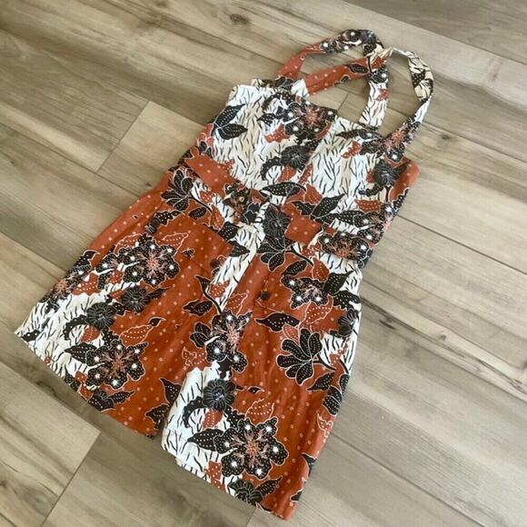 HOUSE OF HARLOW 1960 SHORTS BELTED ROMPER Sz 6 BOHO CHIC AESTHETIC TRENDY BEACHY - Picture 2 of 16